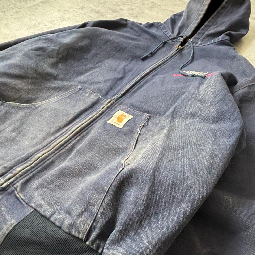 企業 80-90s 星タグ USA ネイビー アクティブジャケット XL