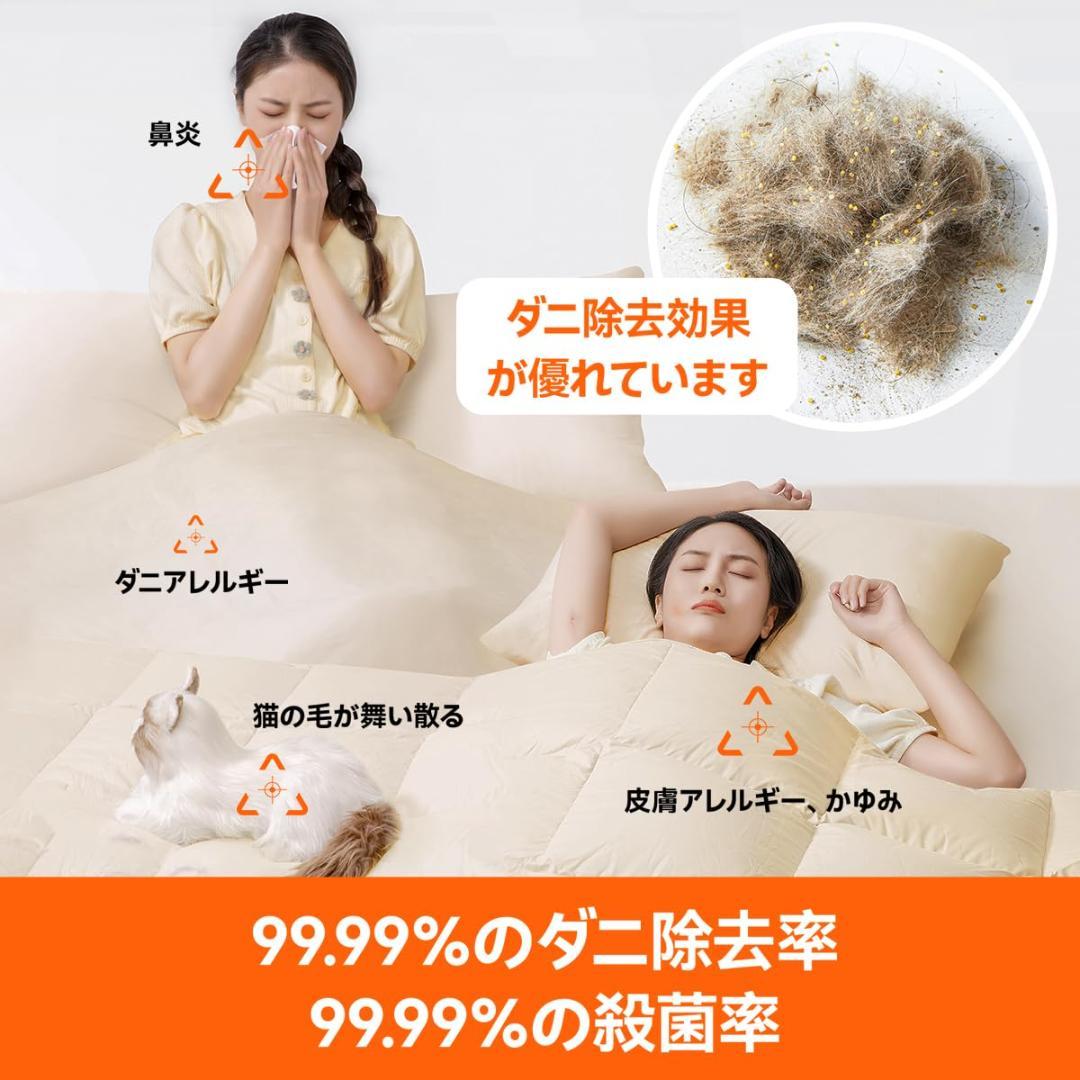 ダニ感知 UVダニ掃除機強力吸引 パワフルたたき 布団クリーナー