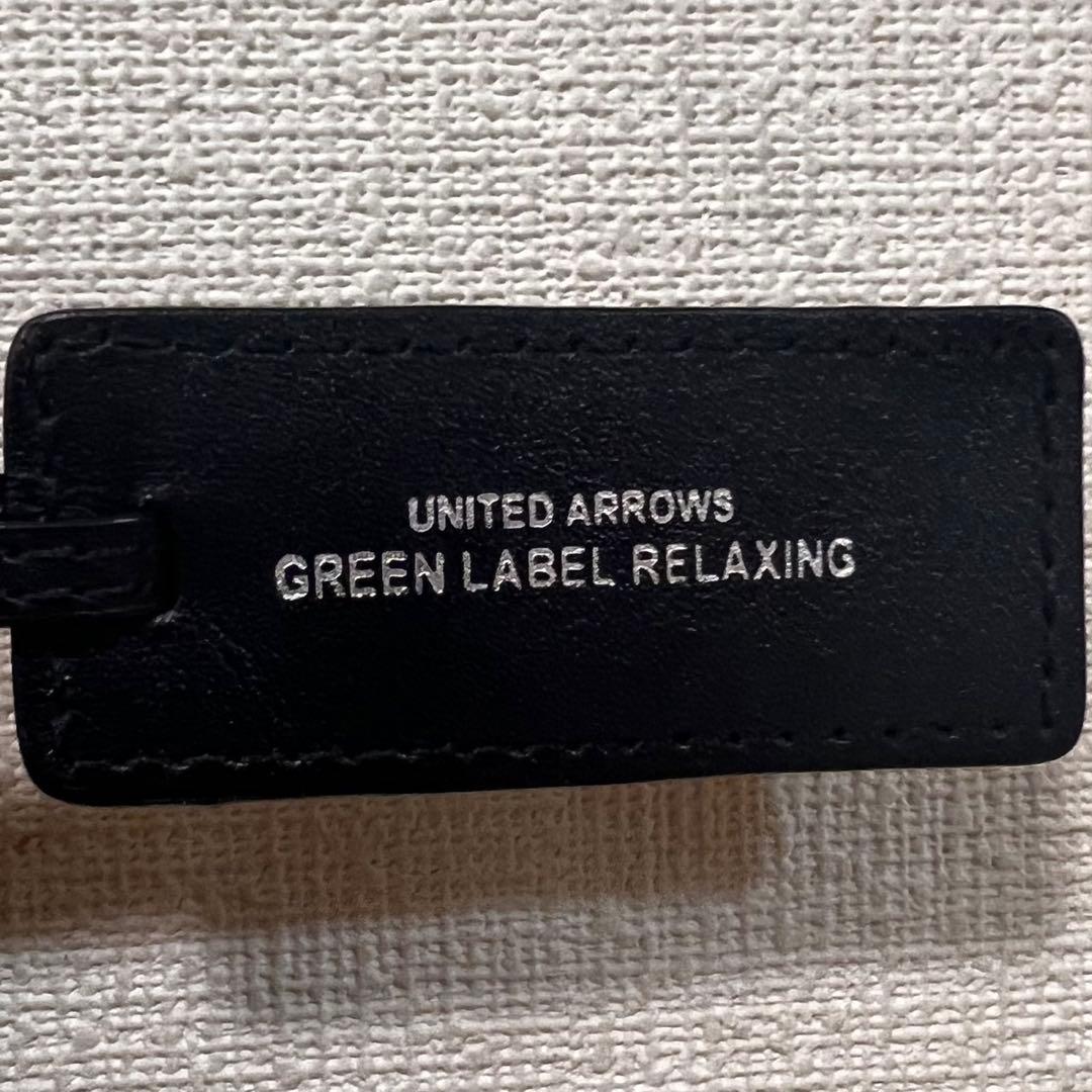ユナイテッドアローズ グリーンレーベルリラクシング 本革レザートートバッグ黒