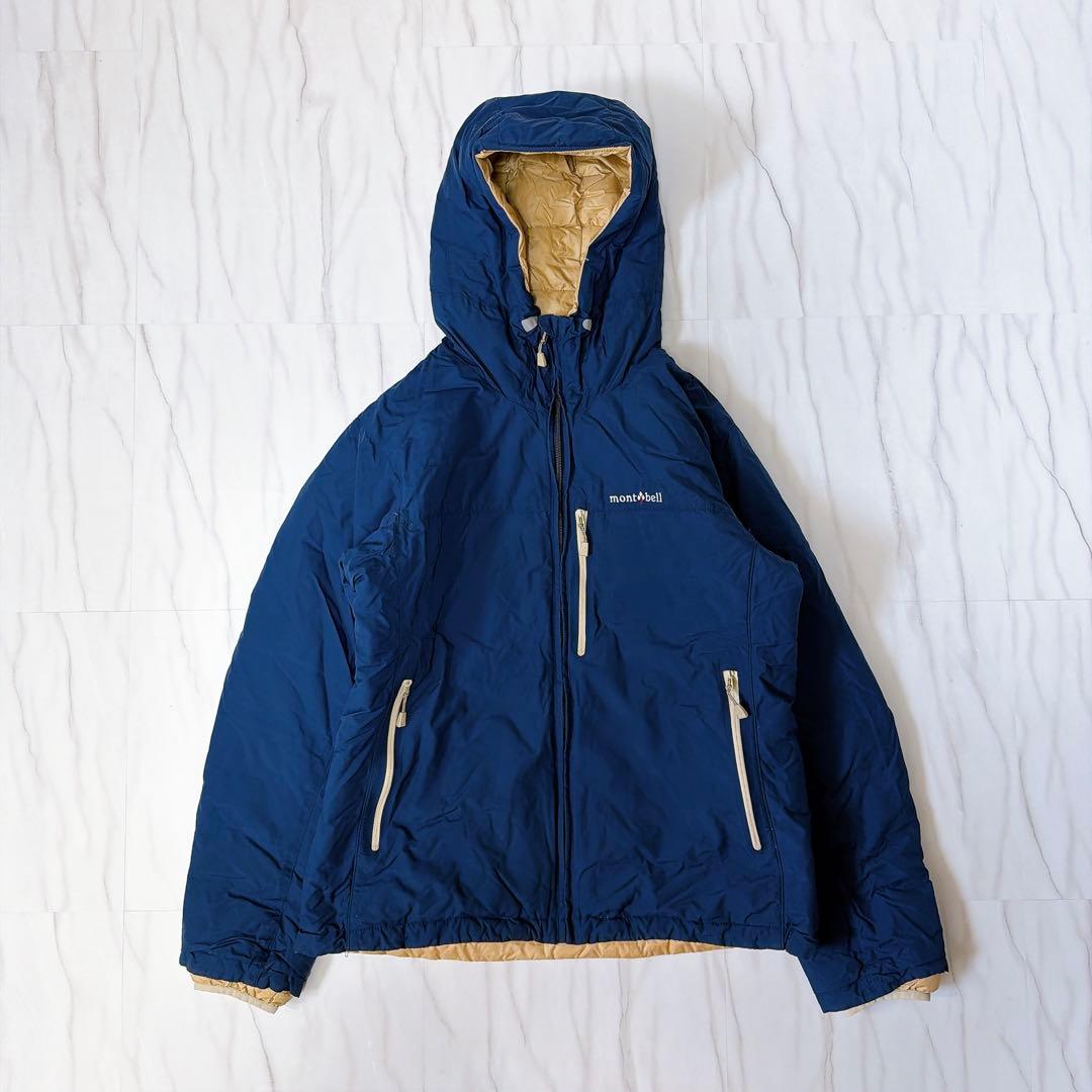 モンベル コロラドパーカ リバーシブル ネイビー×ベージュ レディースXLサイズ