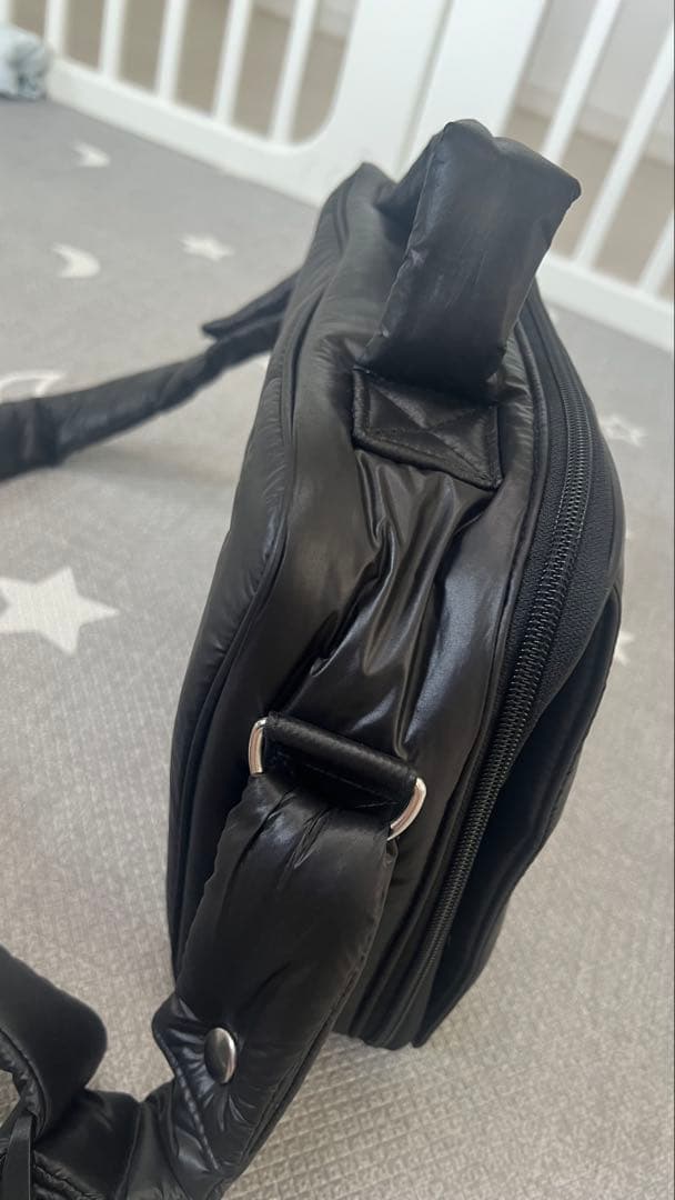 美品　カラン マザーズバッグ calin ショルダーバッグ　黒　マグネット