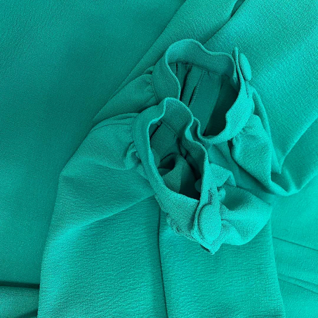 美品 ADORE アドーア ライトアムンゼンワンピース グリーン 38