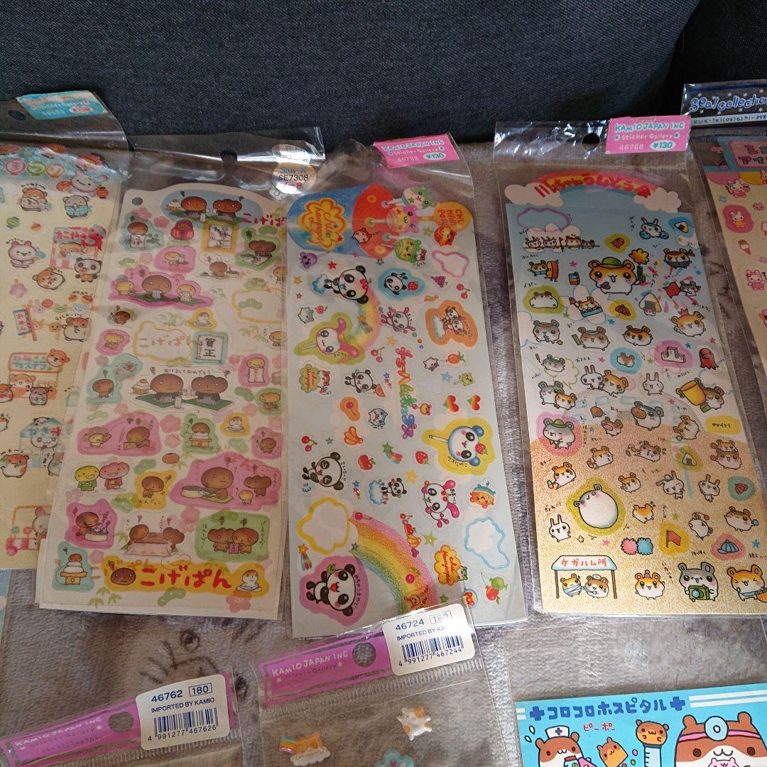 む*ぎ様 平成レトロ/当時物 シール まとめ売り ぷっくりシールあり ジャンク