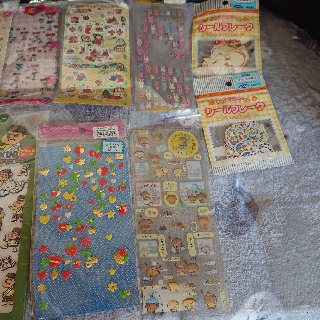 む*ぎ様 平成レトロ/当時物 シール まとめ売り ぷっくりシールあり ジャンク