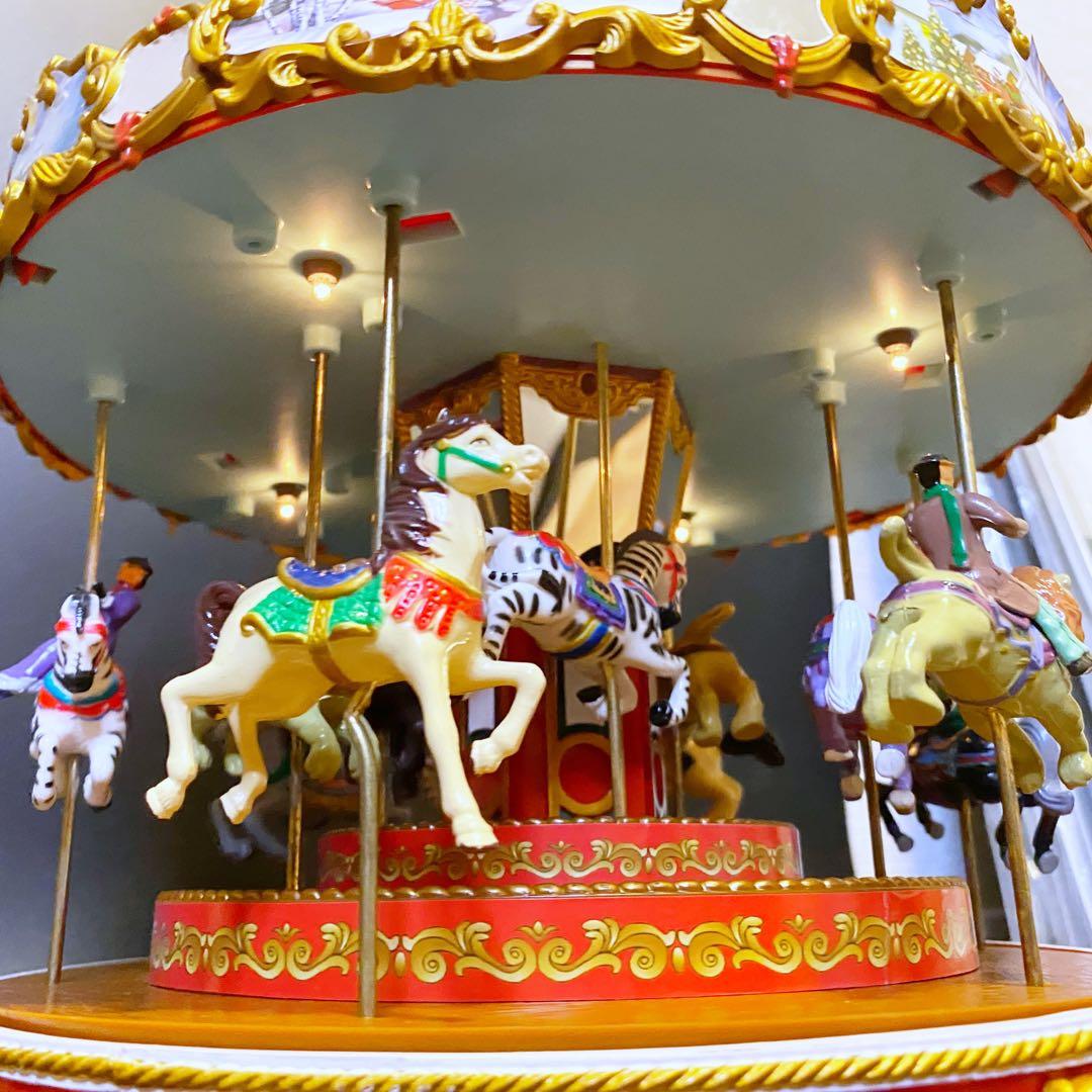 【超美品】希少‼︎ ミスタークリスマス カルーセル メリーゴーランド 箱付 廃盤