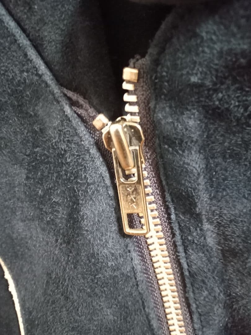 黒*助様 PARANOID ネイビー スエード、山羊革ジャケット