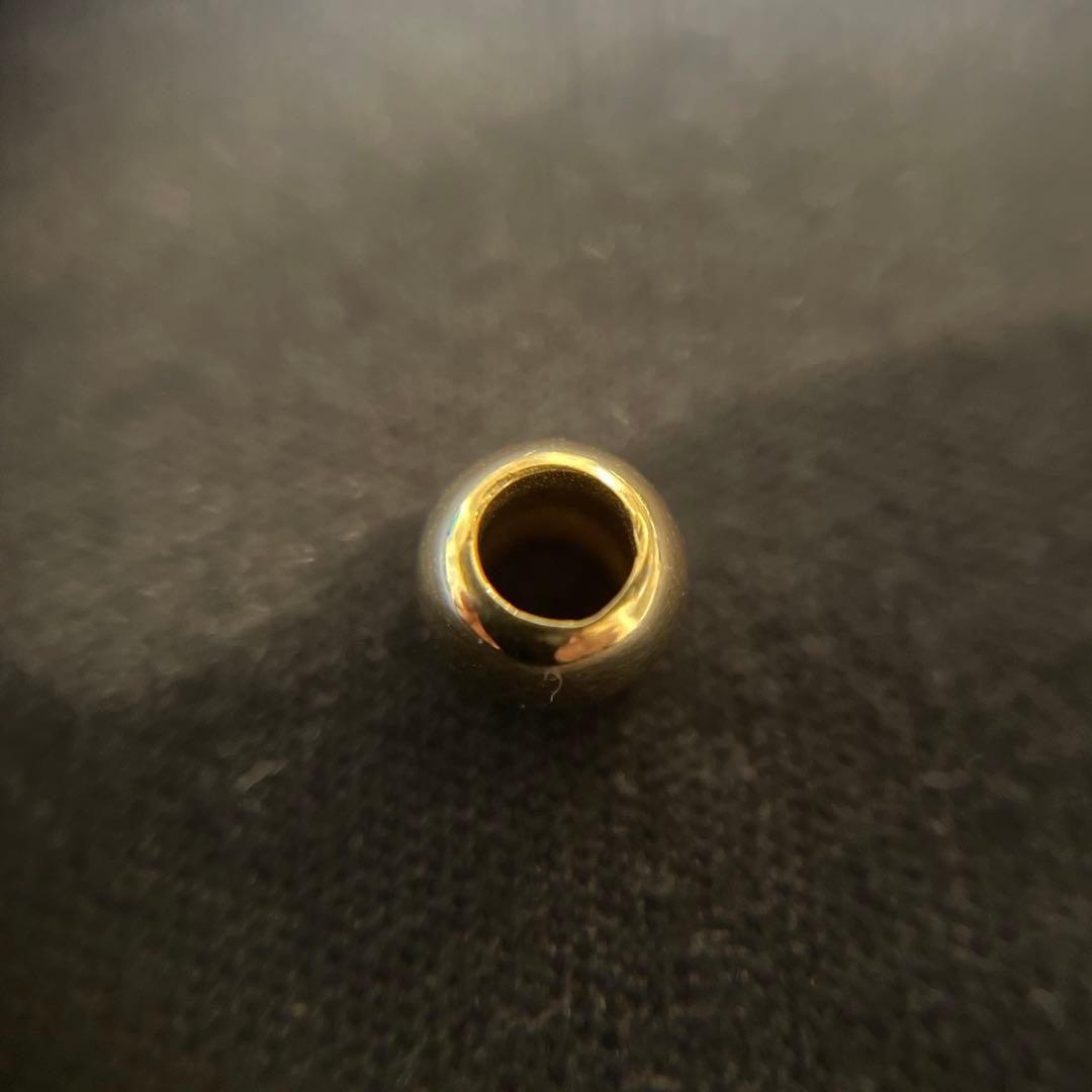 K18製無垢ビーズ　18金 ゴールドビーズ 金無垢ビーズ