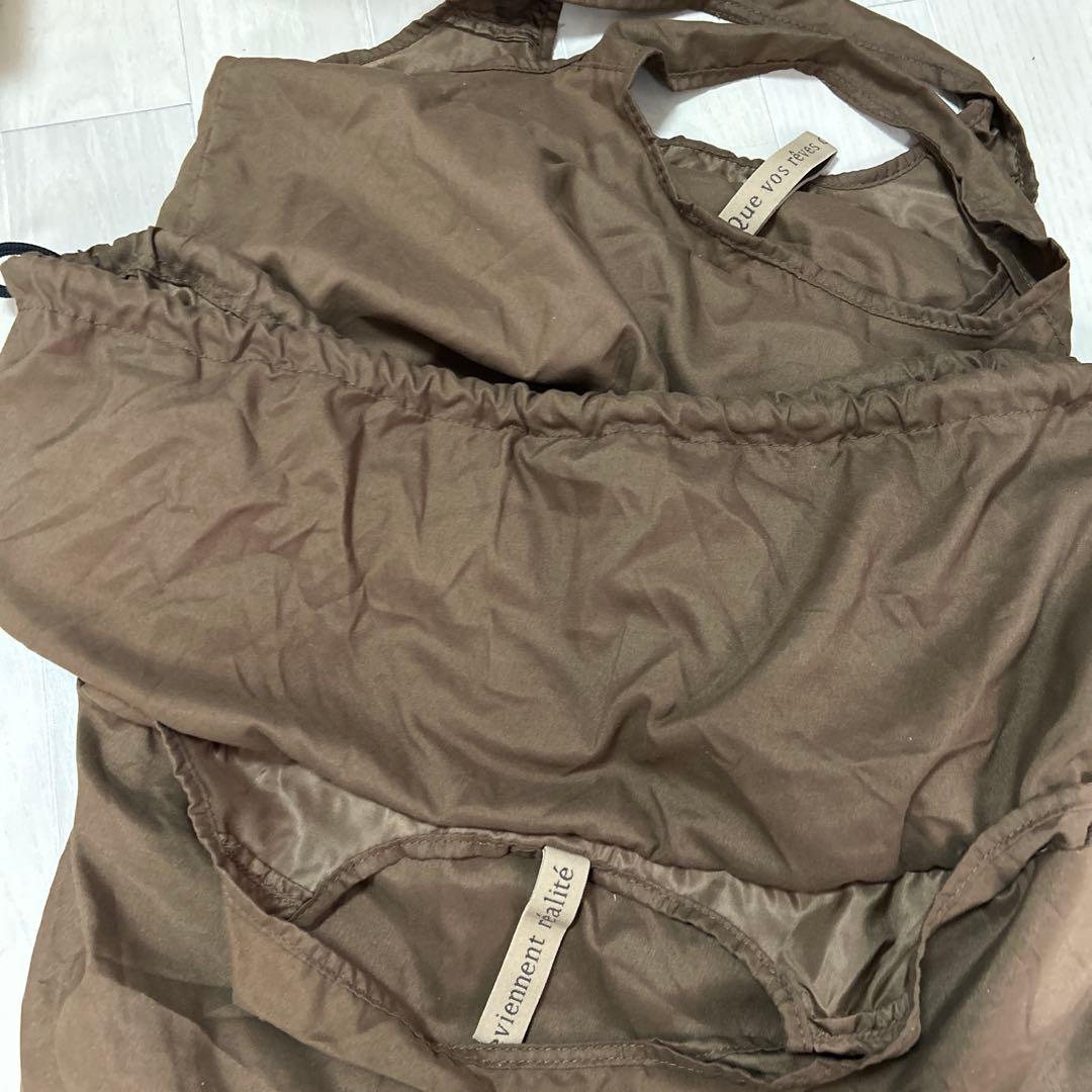 yumi ブラウン エコバッグ 中型