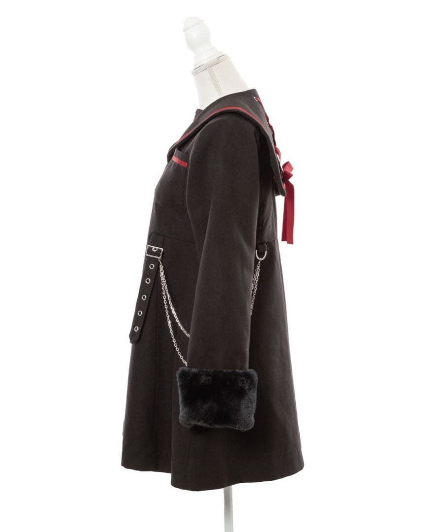 夢展望　DEAR MY LOVE サイドチェーンセーラー闇属性コート 新品タグ付