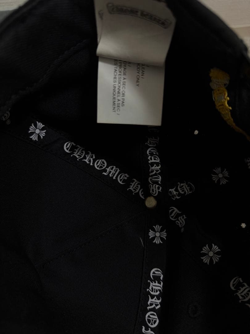 クロムハーツ キャップ黒金 完全正規品