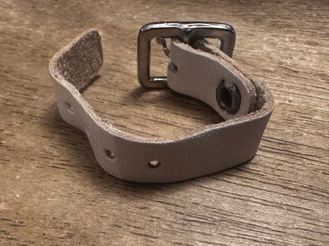 本人期初期　Martin Margiela レザーベルトリング　ブラック