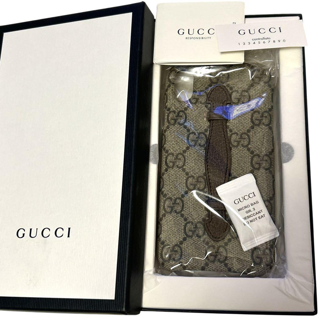 確認未使用 グッチ スマホケース iPhoneXR用 GGスプリーム GUCCI