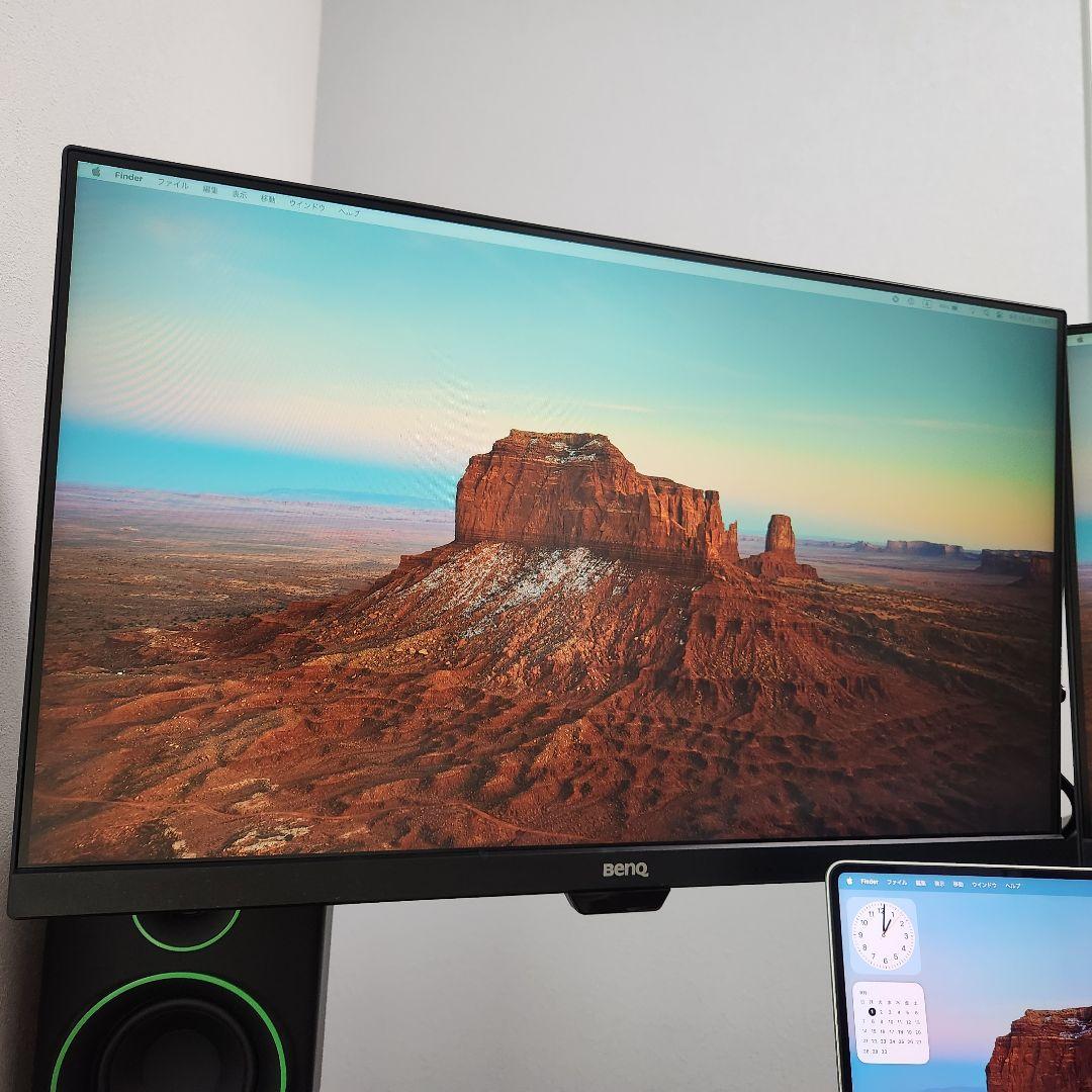 BenQ GW2480 デュアルモニターセット (モニターアーム・おまけ付き)