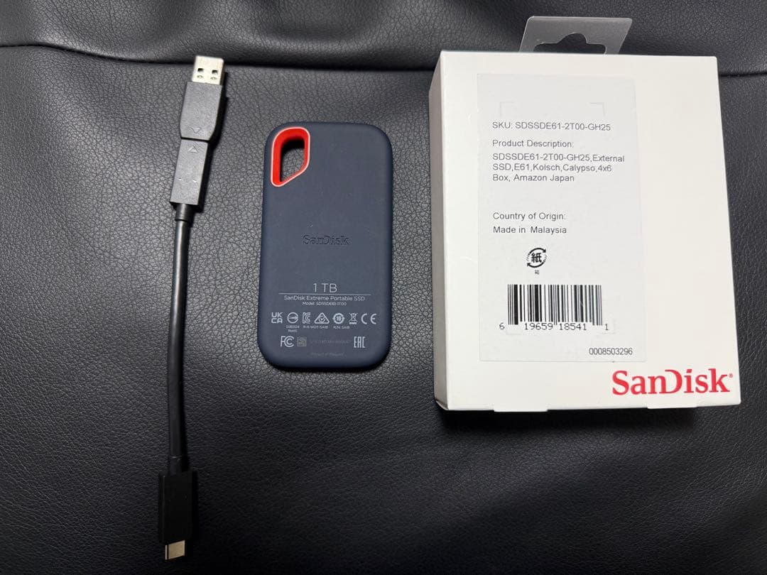 外付けハードディスク・ドライブ SanDisk SSD 1TB