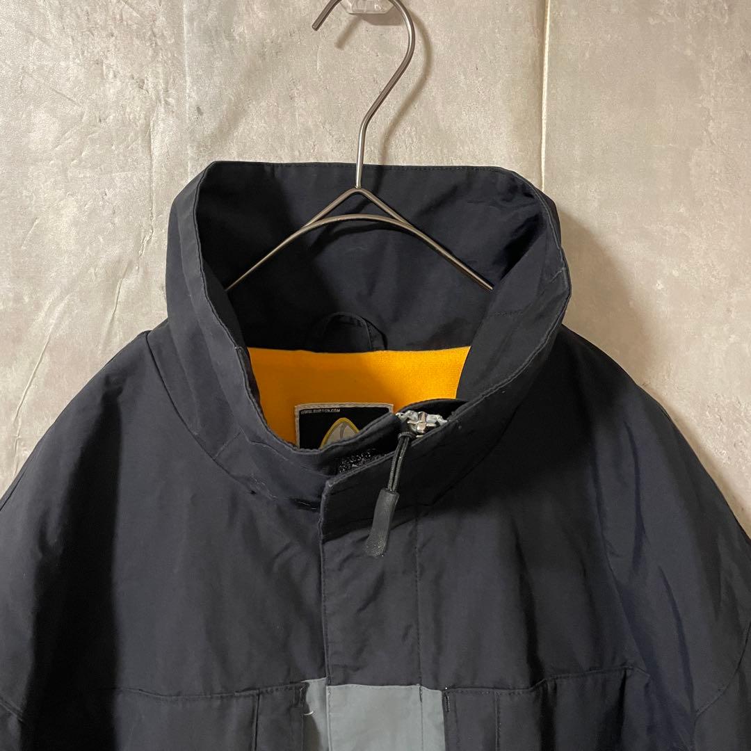 Burtonバートンスキーウェアスノーボードジャケット黒ブラック灰色グレー刺繍