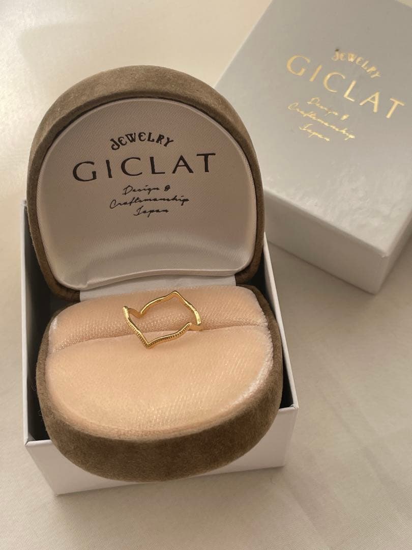 GICLAT / 大波 RING リング#13 K18YG　G15R3Y
