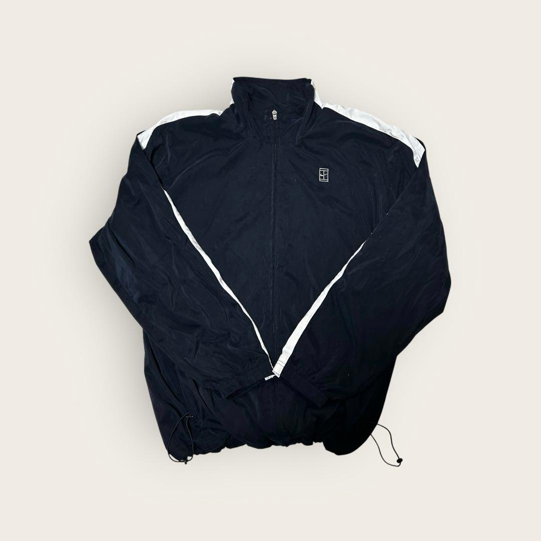 Y2K 00s NIKE ナイキテニス 刺繍ロゴ ナイロンジャケット