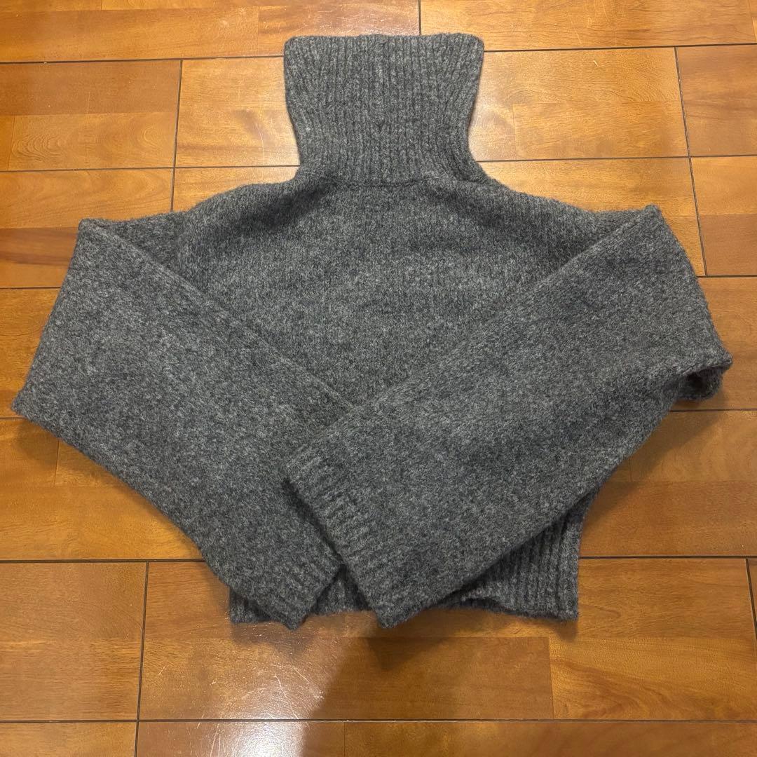 完売品★SHISHIKUI kata pat グレー タートルネックセーター