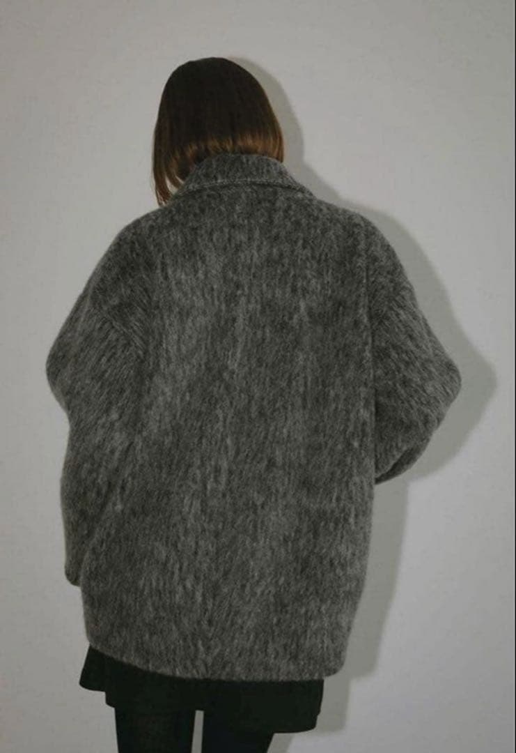 ジャケット・アウター MANOF SHAGGY COCOON COAT