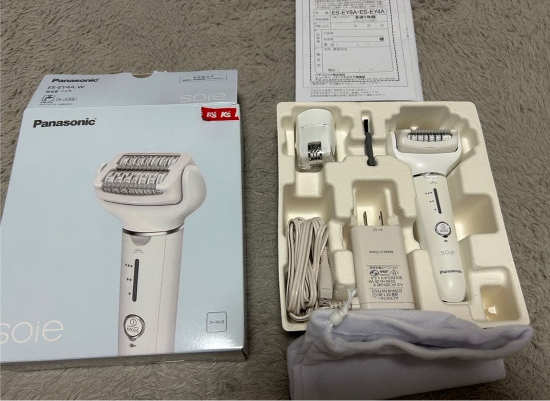 Panasonic soie 脱毛器 ES-EY4A-W
