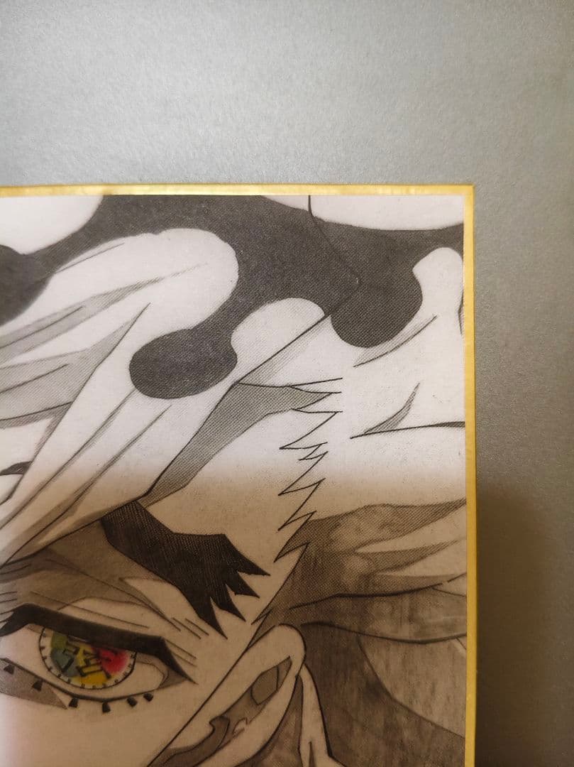 鬼滅の刃　Webくじ　放送開始一周年記念　複製ミニ色紙　童磨