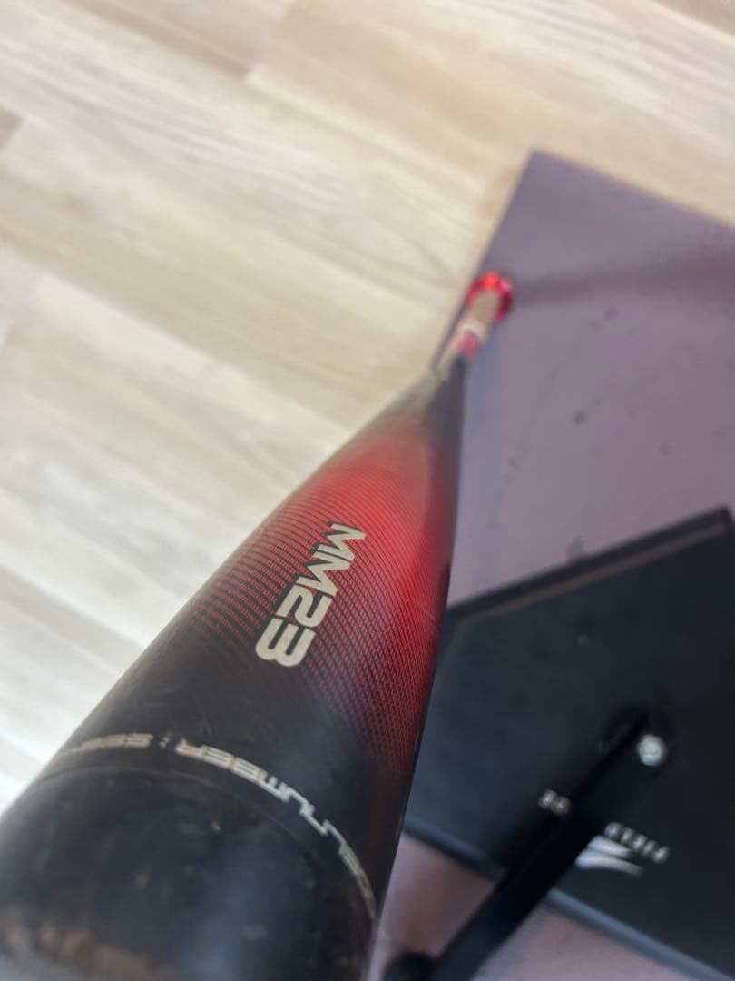 MM23 少年用軟式バット 赤/黒　綺麗 690g 80cm 値下げ交渉承ります