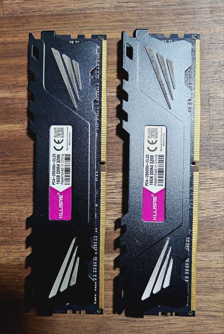 KILLER DDR4 16GB x2 メモリー ヒートスプレッダー付き