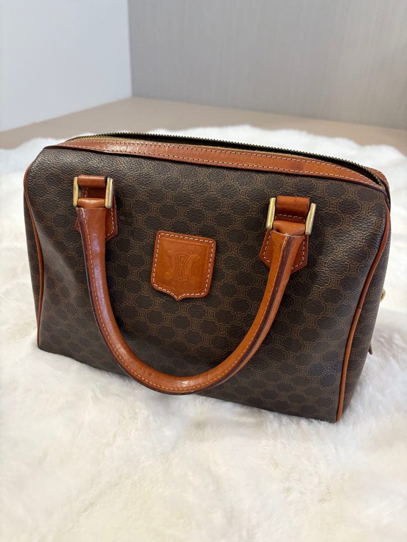 CELINE ヴィンテージ ボストン バッグ ハンドバッグ セリーヌ