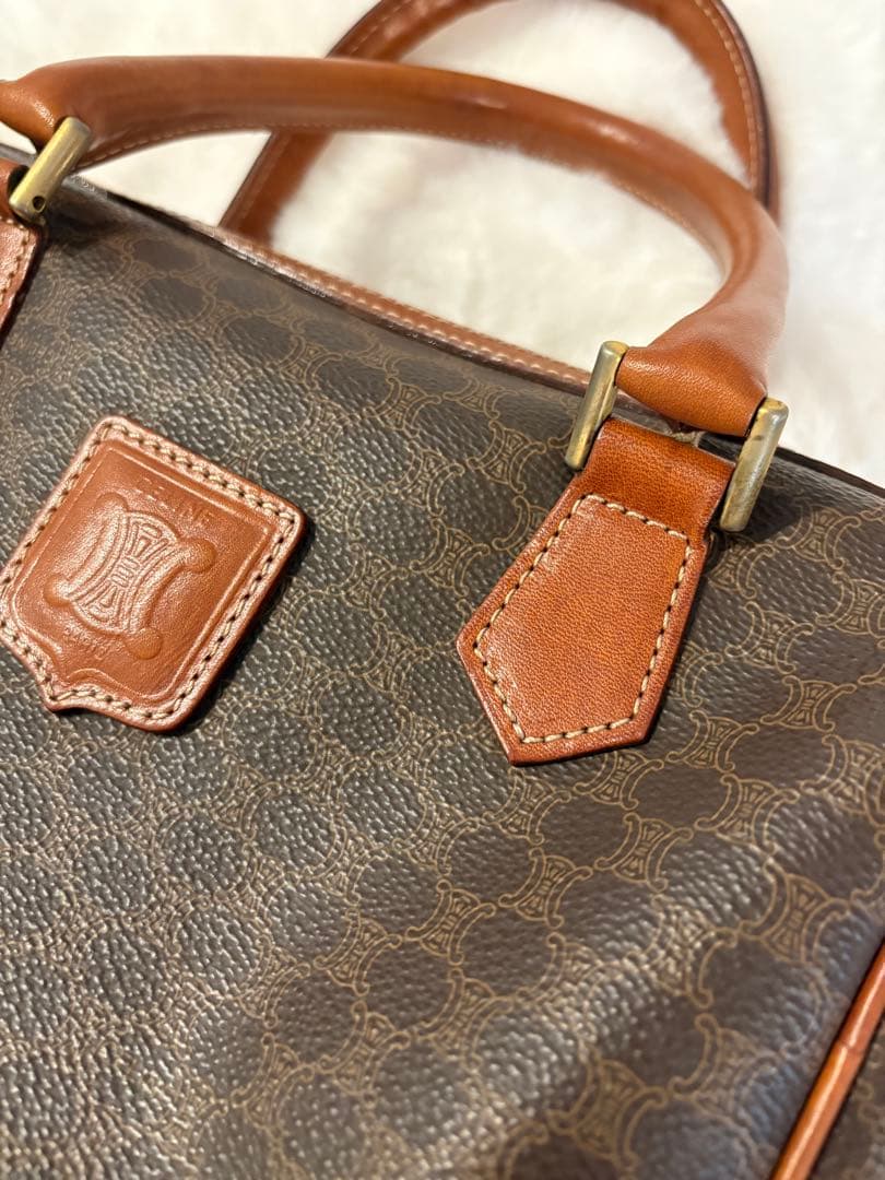 CELINE ヴィンテージ ボストン バッグ ハンドバッグ セリーヌ