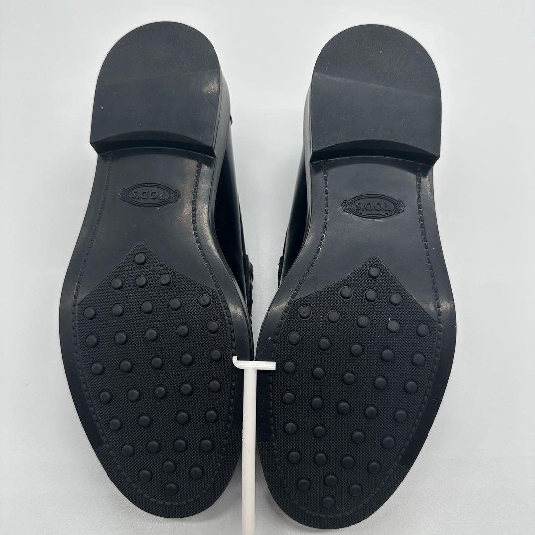 トッズケイトローファー 36 チェーン金具ブラックレザー