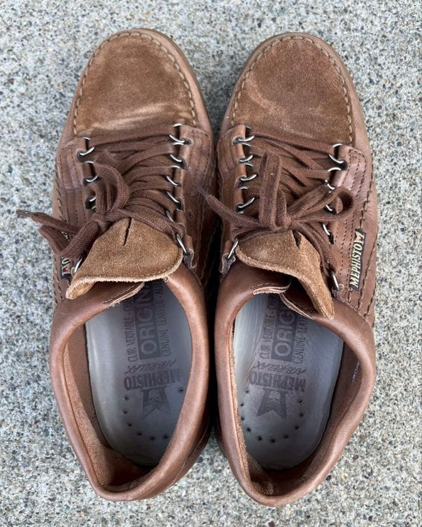 Mephisto Rainbow US9 27cm スウェード ブラウン