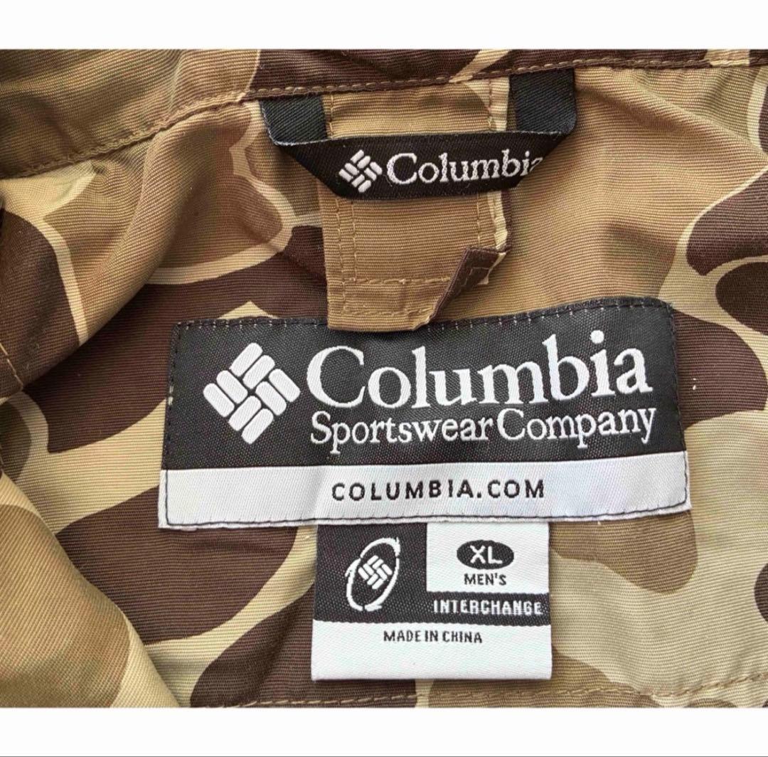 Columbia 迷彩 マウンテンパーカー　ダックカモ　XL