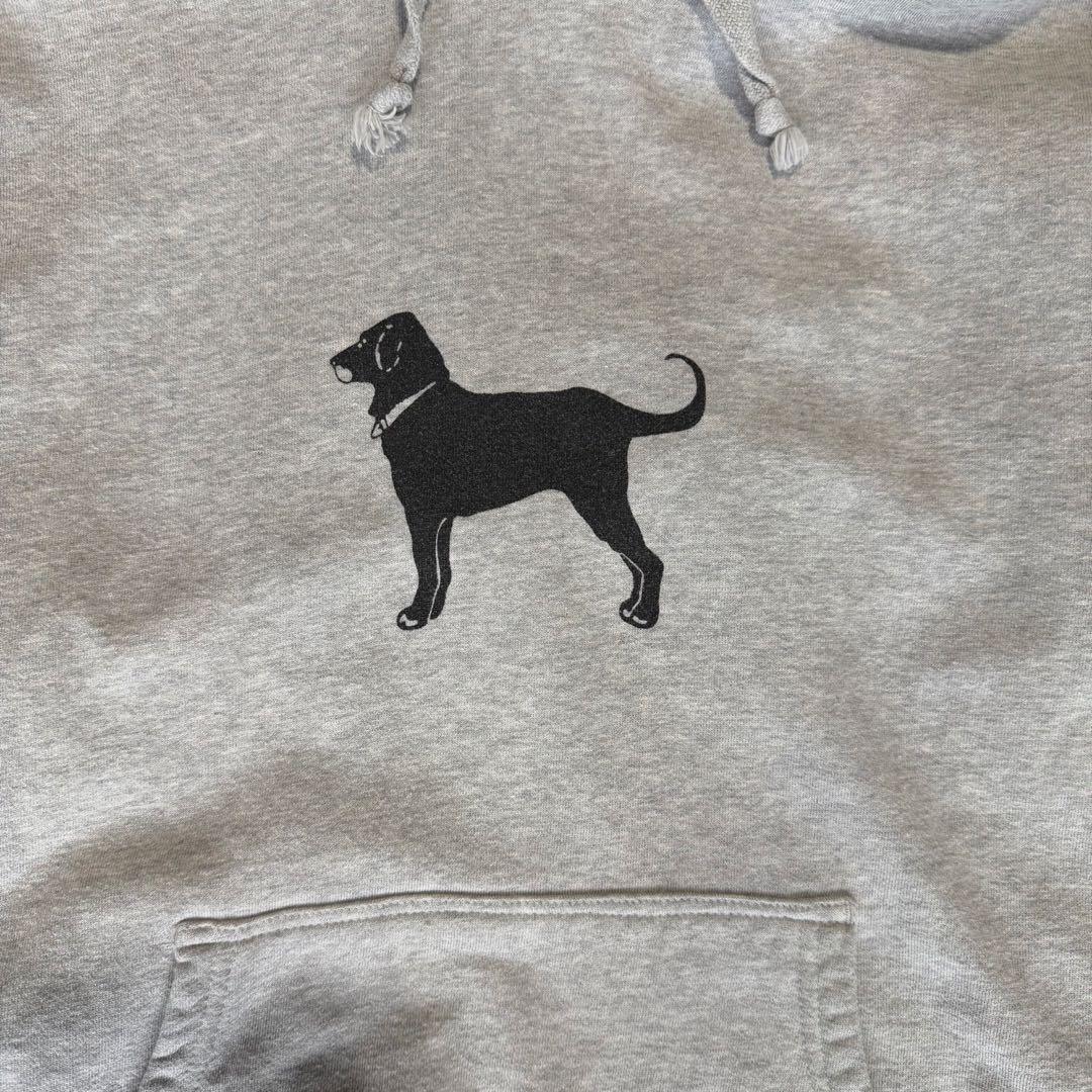 【古着】The Black Dog パーカー グレー サイズL