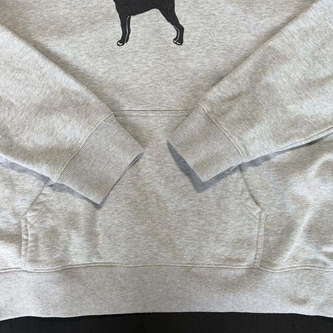 【古着】The Black Dog パーカー グレー サイズL