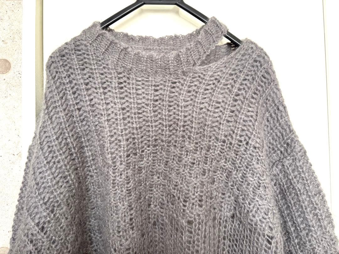 や*い様 PRANK PROJECT モヘアメッシュ プルオーバー グレー FR