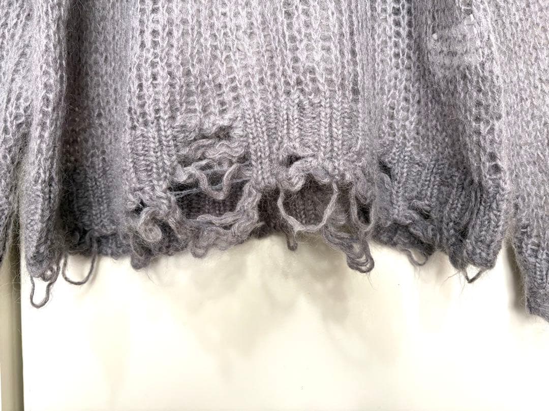 や*い様 PRANK PROJECT モヘアメッシュ プルオーバー グレー FR