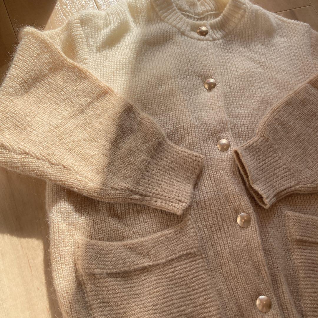 PUBLIC TOKYO パブリックトウキョウ モヘアローゲージグラデカーデ