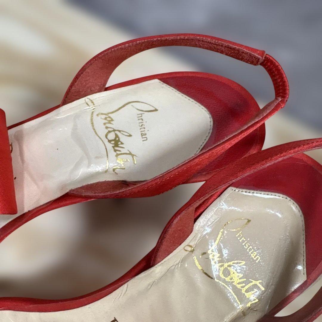 ルブタン ハイヒール 赤 23cm