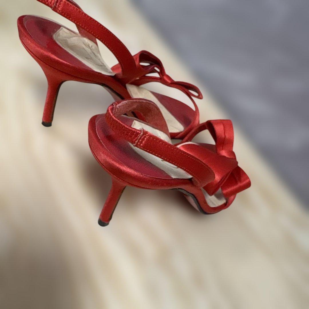 ルブタン ハイヒール 赤 23cm