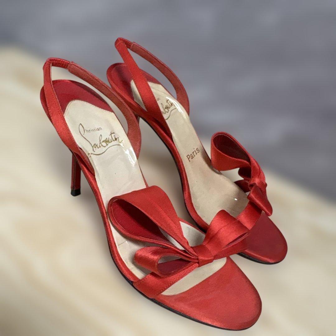 ルブタン ハイヒール 赤 23cm