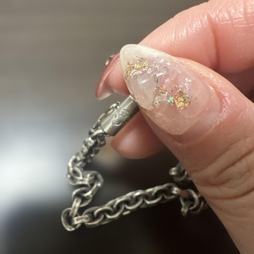 終末限定クロムハーツ　ペーパーチェーン シルバーブレスレット 7.5インチ