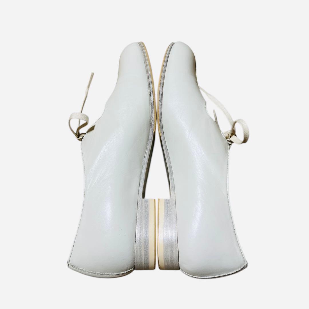 【chausser】C-2306 ホワイトレザーシューズ