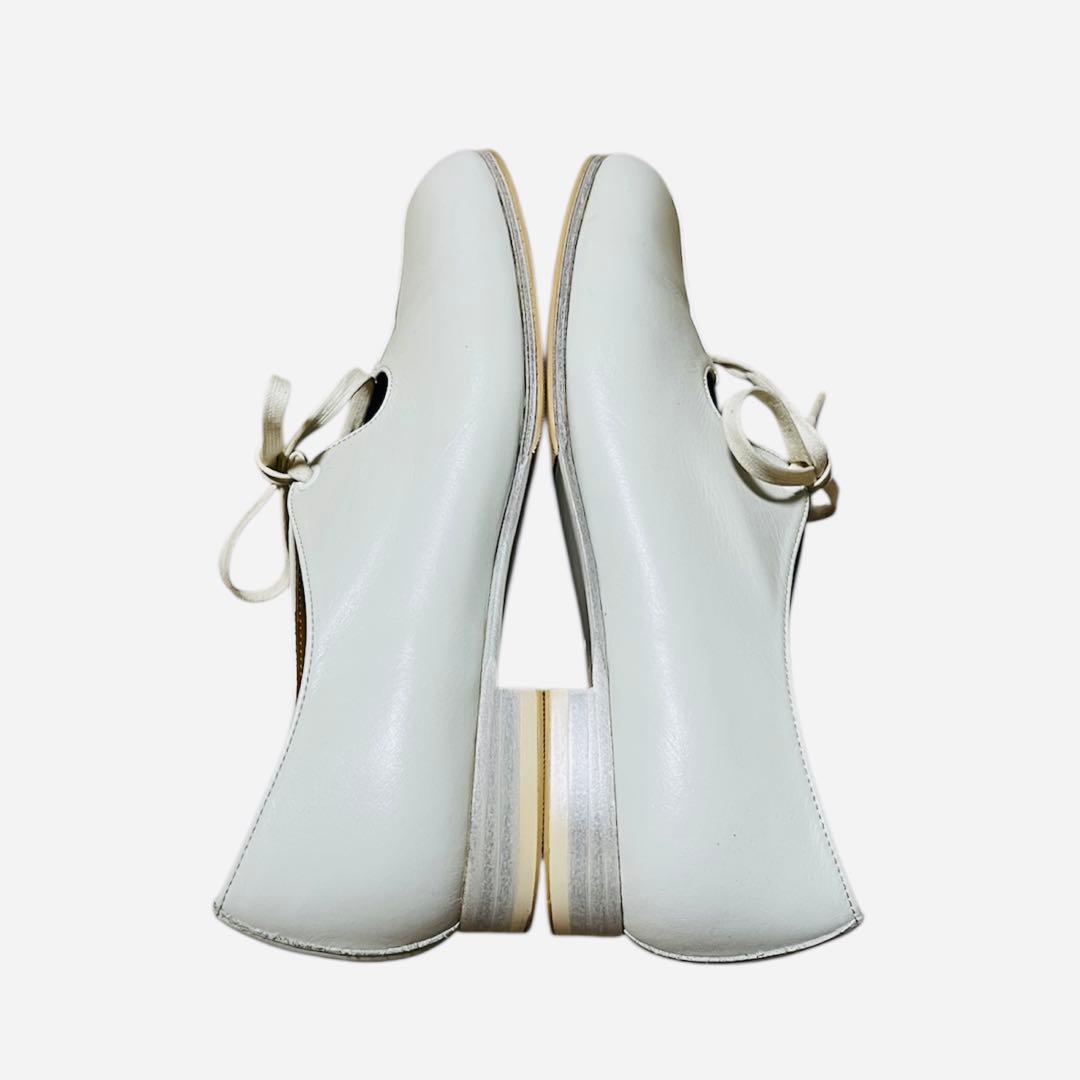 【chausser】C-2306 ホワイトレザーシューズ