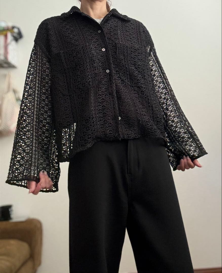 ETRE TOKYO レーシーショートシャツ