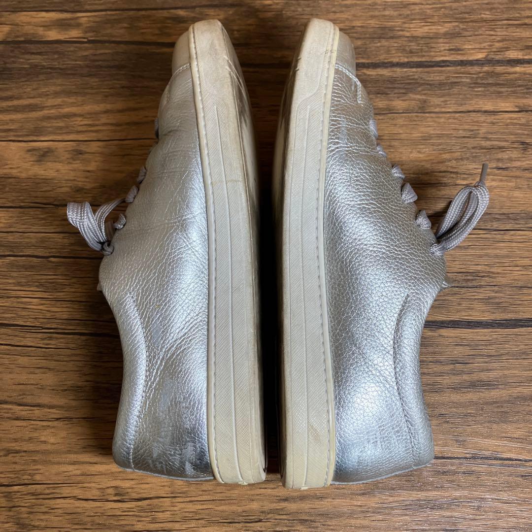 （K26086）プラダ PRADA スニーカー サイズ7（約26㎝） シルバー