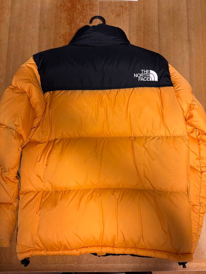 THE NORTH FACE ダウンジャケット オレンジ/黒