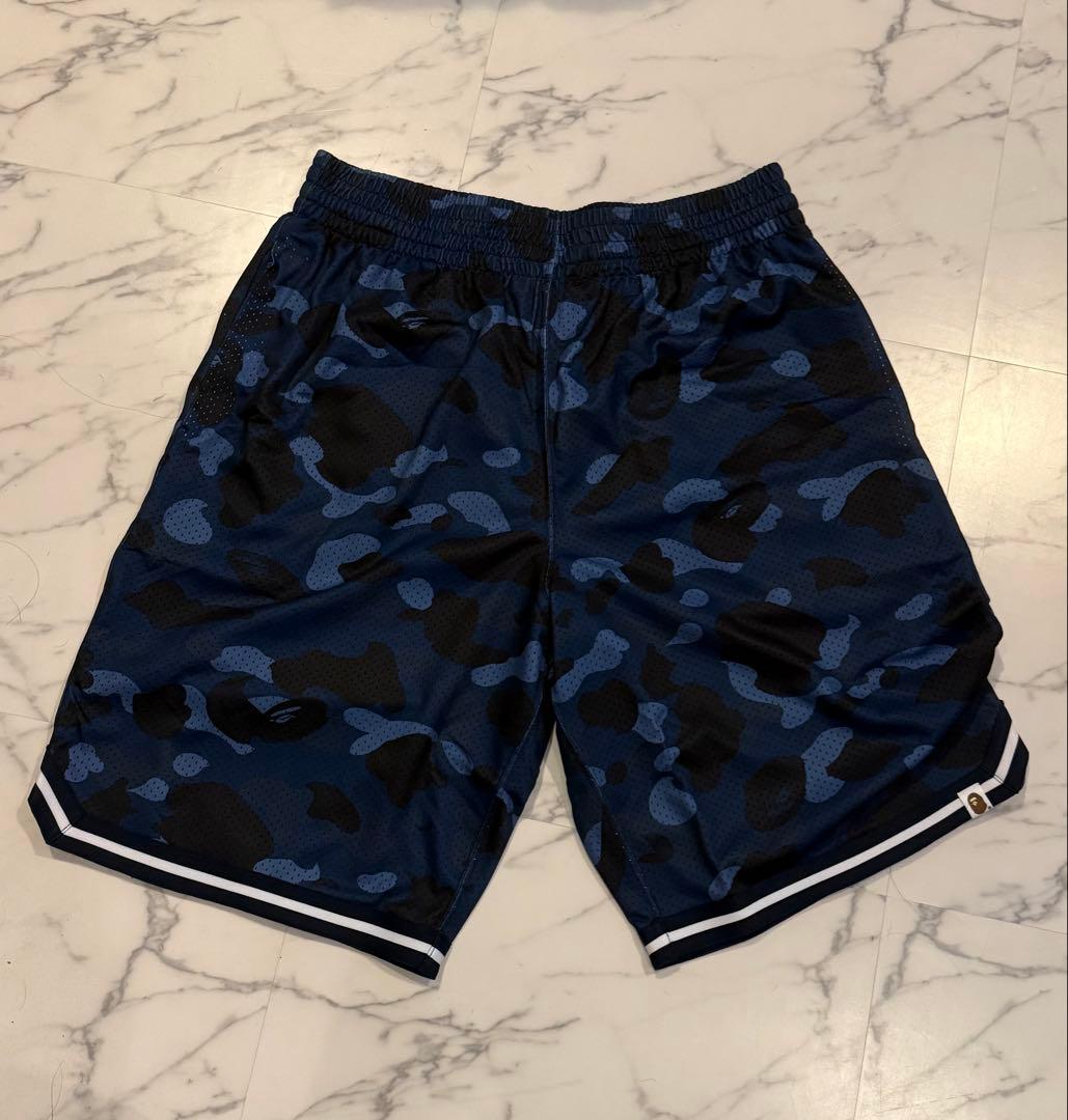 A Bathing Ape ネイビー カモフラージュ ショートパンツ XXL