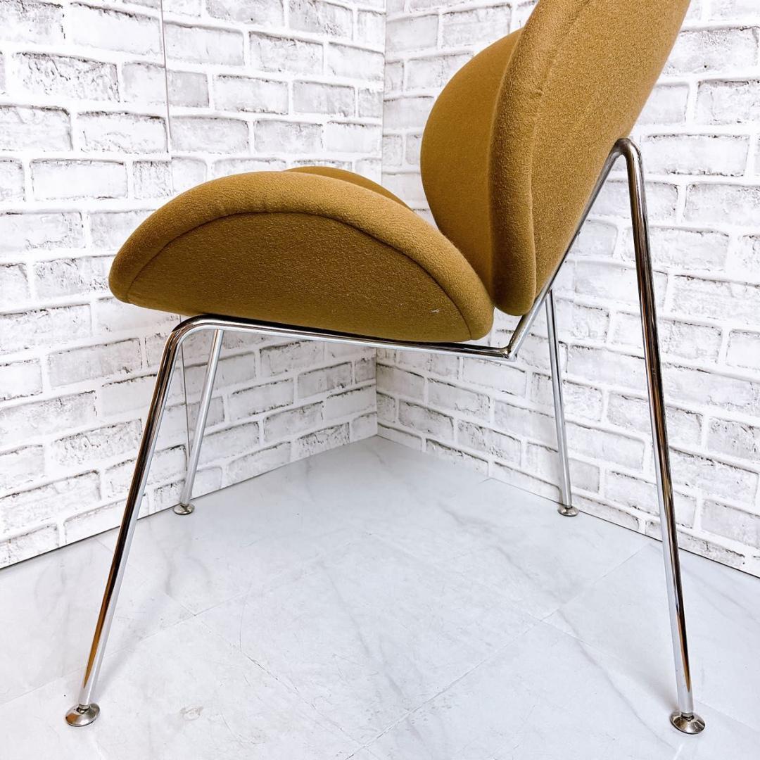 【おしゃれ】オレンジスライスチェア　ピエール・ポーリン　ブラウン　洗浄済み★