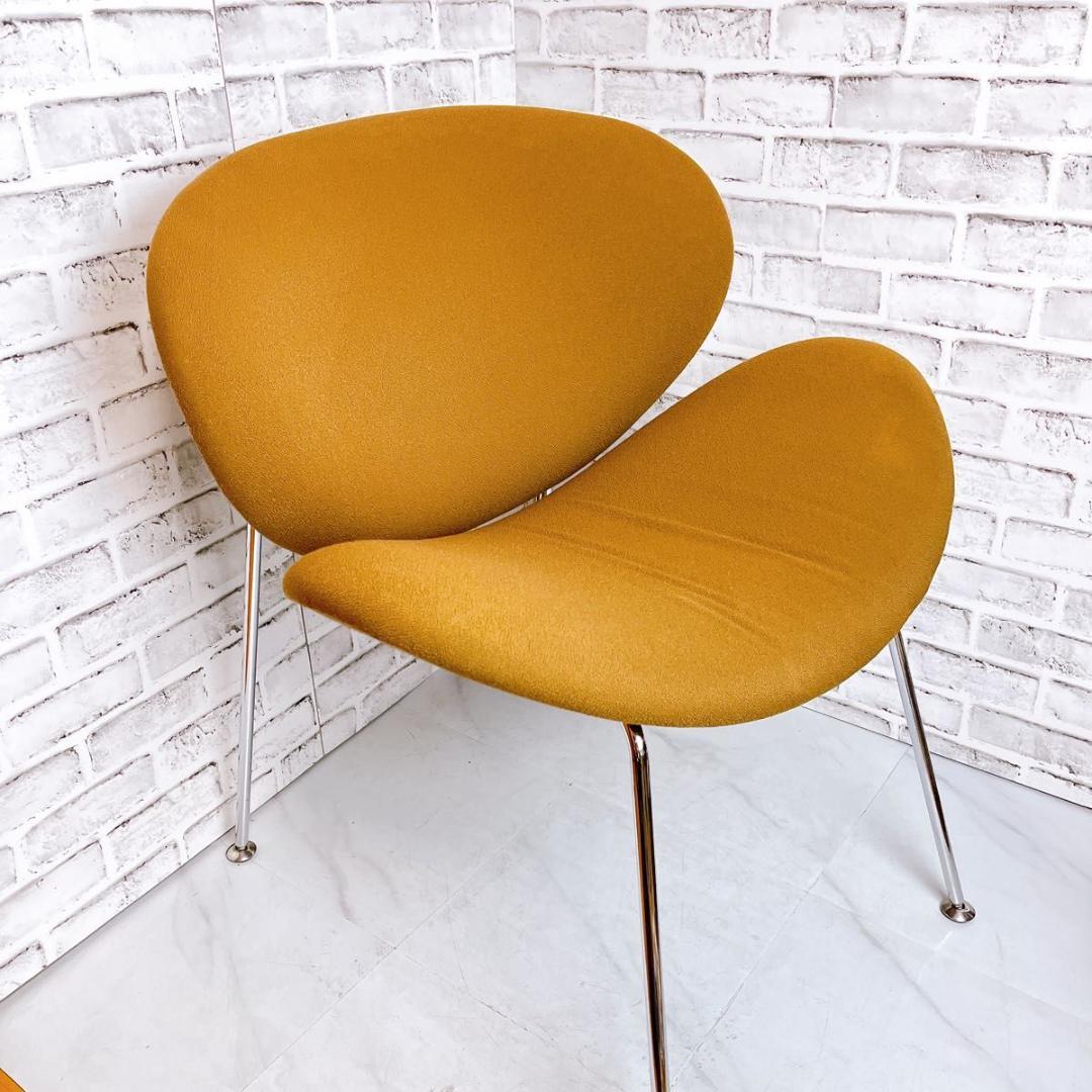 【おしゃれ】オレンジスライスチェア　ピエール・ポーリン　ブラウン　洗浄済み★