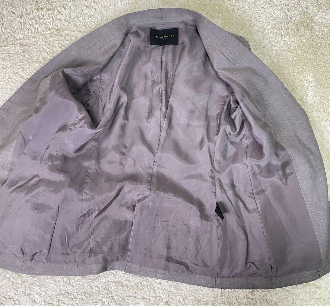 UNITED ARROWS レディース　ノンカラー　スーツ　セットアップ　パンツ